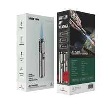 Jet Flame Windproof Lighter - Silver