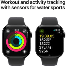 Apple Watch Series 10 GPS 46mm – Jet Black Aluminium Case with Black Sport Band (M/L)