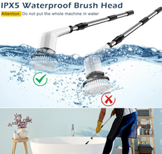 Cordless Electric Spin Scrubber, Electric Cleaning Brush with 8 Replacement Brush Heads